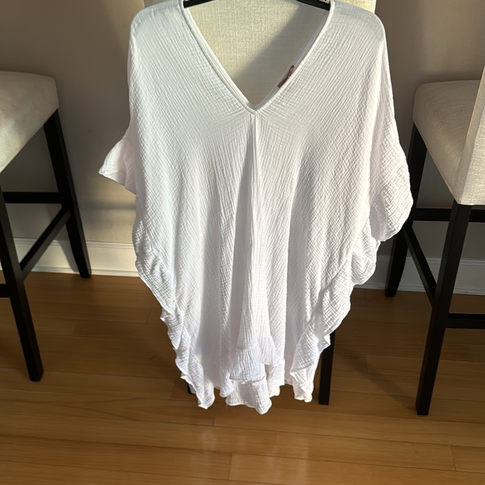 Show Me Your Mumu Linda Tunic White L LNC 100% cotton and. Medium NWT - Picture 2 of 6